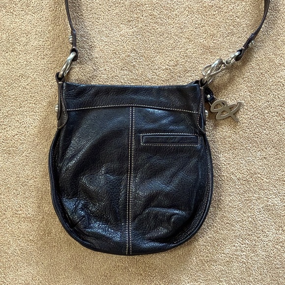 B.MAKOWSKY BLACK LEATHER CROSSBODY EX CONDITION - Picture 2 of 6